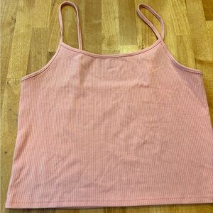 American Eagle Outfitters Dusty Rose Ribbed Cami Tank - medium